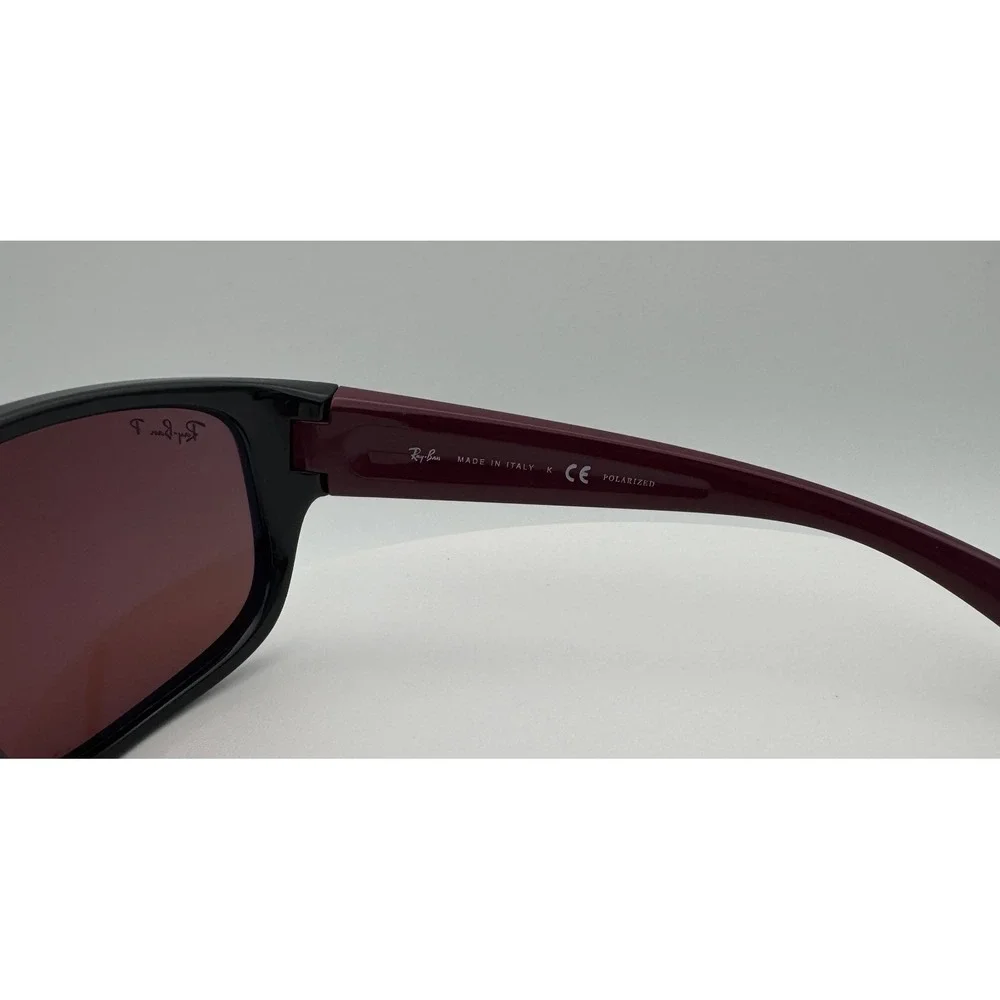 Ray Ban RB4300 6434/AF 63[]18 130 3P Polarized Sport Wrap Purple Lenses